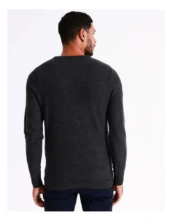 Tristan Textured Knit In Charcoal -Gant Shop 956608300 5 720x928