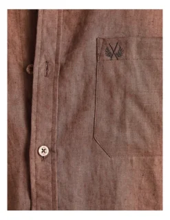 Long Sleeve Linen Shirt In Chocolate -Gant Shop 958335130 5 720x928