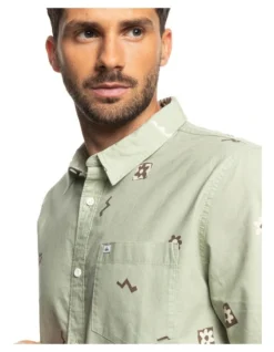 Quiksilver Mini Mark Shirt In Desert Sage -Gant Shop 959057200 4 720x928
