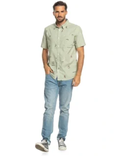 Quiksilver Mini Mark Shirt In Desert Sage -Gant Shop 959057200 6 720x928