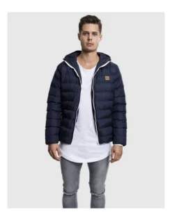 URBAN CLASSICS Hooded Bubble Jacket In Navy -Gant Shop 959635900 5 720x928