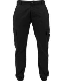 URBAN CLASSICS Washed Cargo Twill Jogging Pants In Black -Gant Shop 959638510 7 720x928
