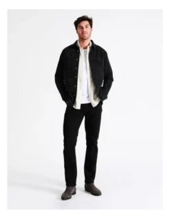 Bondi Long Sleeve Denim Utility Overshirt In Black -Gant Shop 960774400 5 720x928