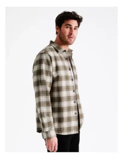 Valley Long Sleeve Check Overshirt In Brown -Gant Shop 960774490 3 720x928