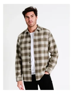Valley Long Sleeve Check Overshirt In Brown -Gant Shop 960774490 4 720x928