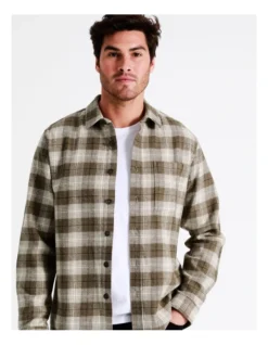 Valley Long Sleeve Check Overshirt In Brown -Gant Shop 960774490 5 720x928