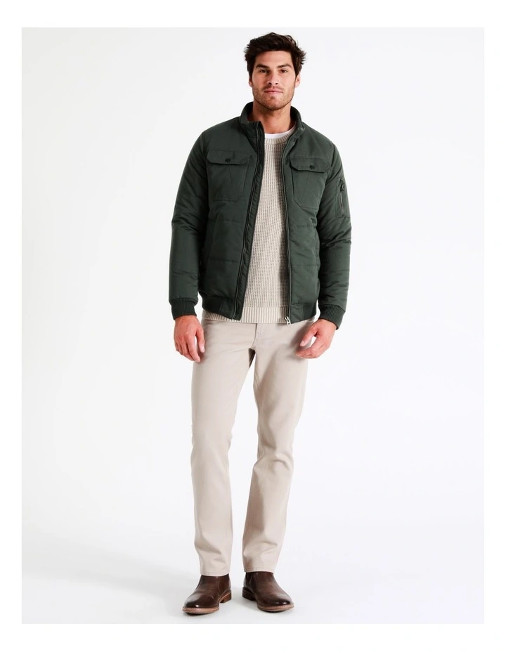 Val Recycled Puffer Jacket In Green 7 Val Recycled Puffer Jacket In Green - Image 5