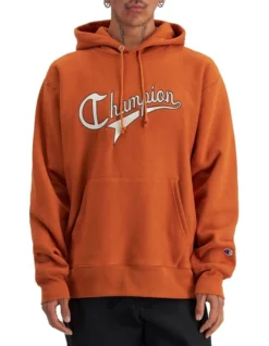 Champion Reverse Weave Collegiate Cursive Script Hoodie Cinnamon Haze -Gant Shop 963873730 5 720x928