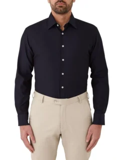 Cambridge Prahran Modern Fit Shirt In Navy