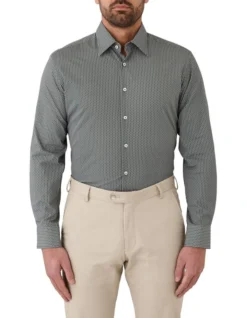 Cambridge Prahran Modern Fit Shirt In Green