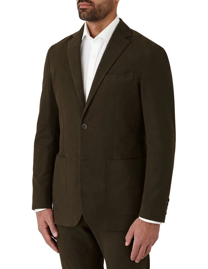Cambridge Burnley Modern Fit Sports Jacket In Khaki 5 Cambridge Burnley Modern Fit Sports Jacket In Khaki - Image 3