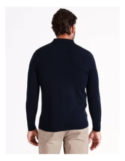 Australian Merino Knitted Long Sleeve Polo In Navy -Gant Shop 965294650 6 720x928