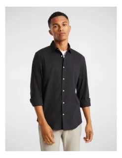 Hargrove Brushed Shirt In Black