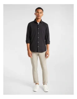 Hargrove Brushed Shirt In Black -Gant Shop 967618810 7 720x928