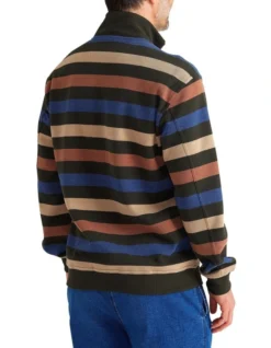 Access French Rib Half Zip In Sea Kelp Marle 9 Access French Rib Half Zip In Sea Kelp Marle -Gant Shop 970804450 3 720x928