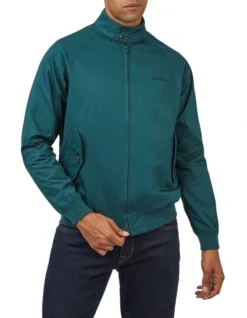 Ben Sherman Signature Harrington Jacket In Green
