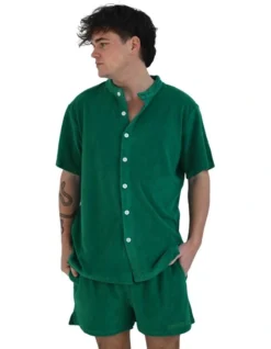 Organic Cotton Shirt In Green