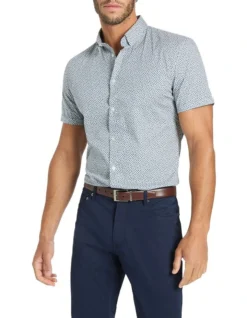 Larson Shirt In River Multi