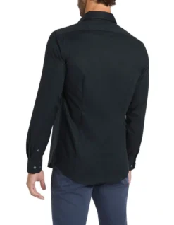 Cooper Stretch Shirt In Black 9 Cooper Stretch Shirt In Black -Gant Shop 977481280 4 720x928