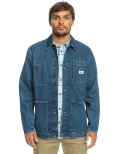 Quiksilver Legendary Worker Denim Jacket In Blue
