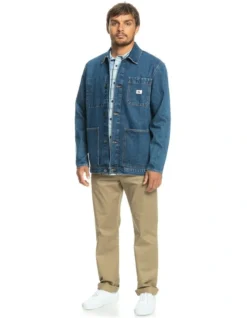 Quiksilver Legendary Worker Denim Jacket In Blue -Gant Shop 977985370 7 720x928