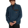 Quiksilver Tempt Half Zip Hoodie In Blue