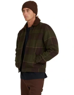 Quiksilver Hurry Down Jacket In Green -Gant Shop 977990950 3 720x928