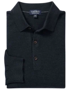 Merino Knit Polo In Grey 9 Merino Knit Polo In Grey -Gant Shop 978387220 4 720x928