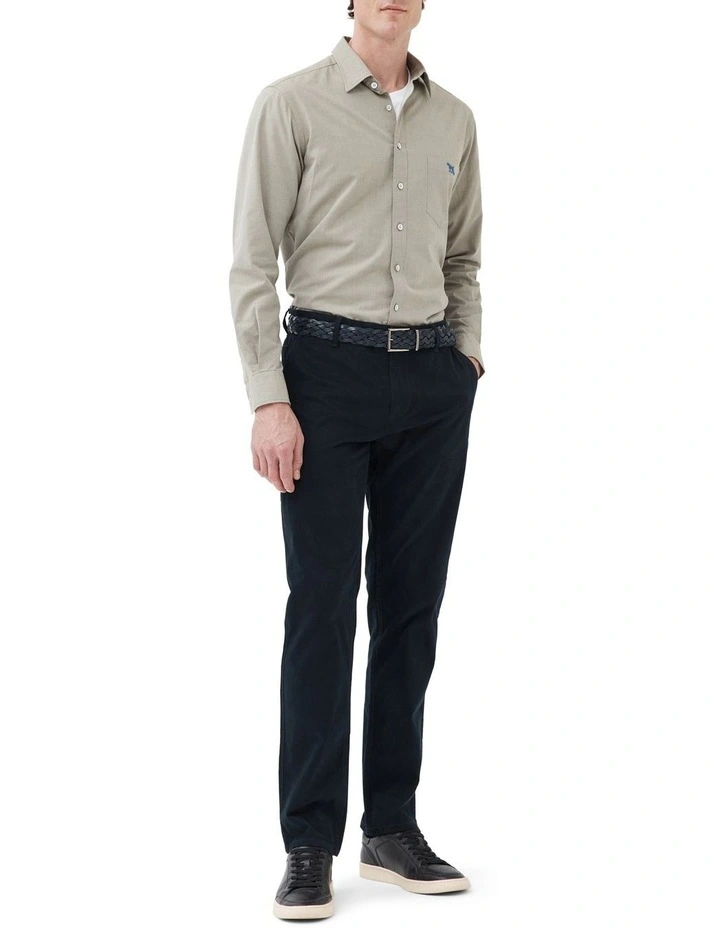 Glenbrook Long Sleeve Sports Fit Shirt In Moss 4 Glenbrook Long Sleeve Sports Fit Shirt In Moss - Image 2