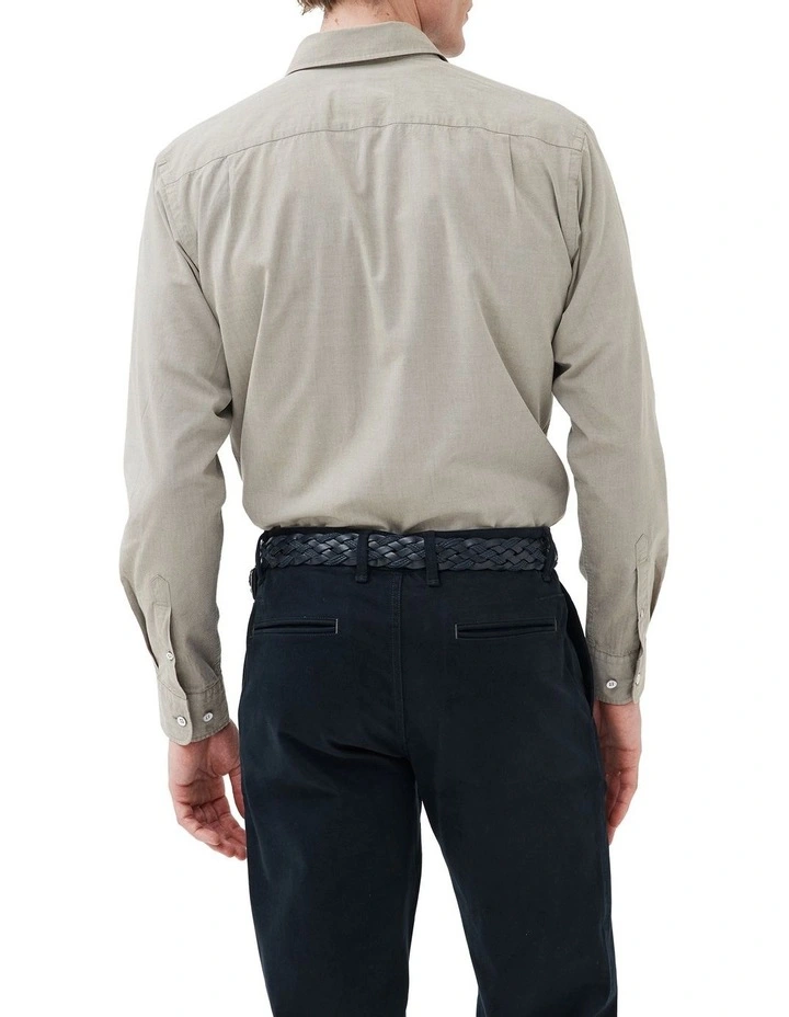 Glenbrook Long Sleeve Sports Fit Shirt In Moss 5 Glenbrook Long Sleeve Sports Fit Shirt In Moss - Image 3