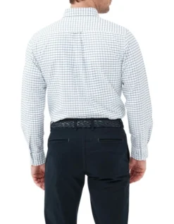 Gunn Check Oxford 3 Long Sleeve Sports Fit Shirt In Ink -Gant Shop 978692320 3 720x928