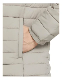 Jack & Jones Recycle Long Sleeve Collar Puffer In Crockery -Gant Shop 979520500 4 720x928