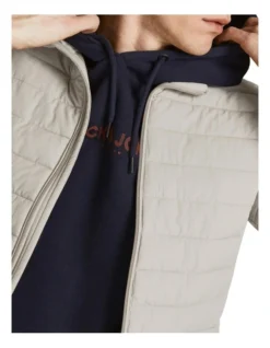 Jack & Jones Recycle Long Sleeve Collar Puffer In Crockery -Gant Shop 979520500 5 720x928