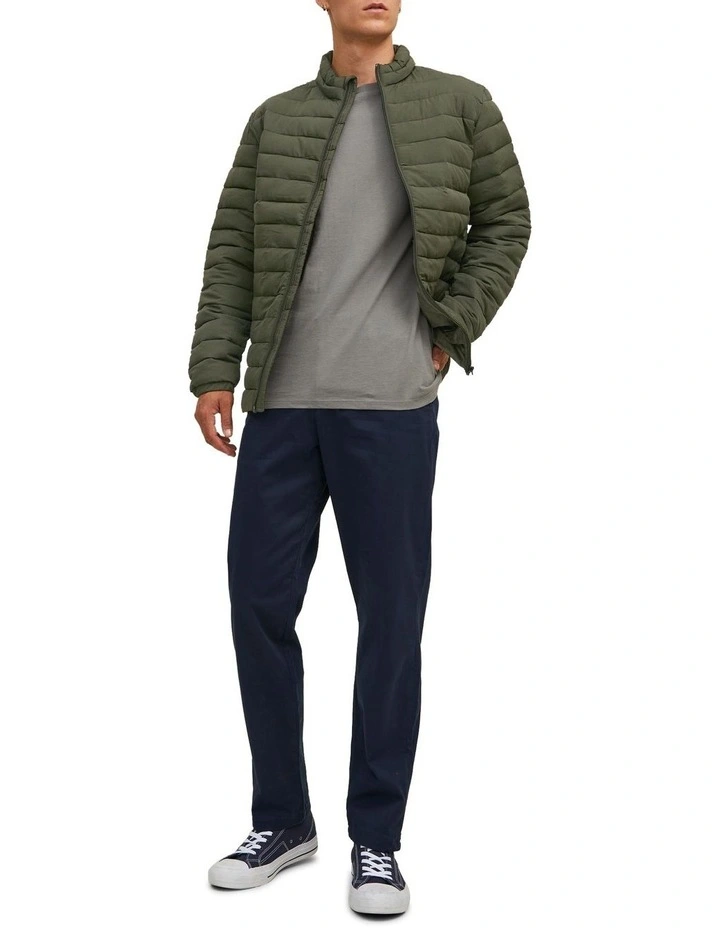 Jack & Jones Recycle Long Sleeve Collar Puffer In Rosin 8 Jack & Jones Recycle Long Sleeve Collar Puffer In Rosin - Image 6