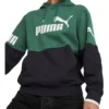 Puma Power Colorblock Hoodie Fleece In Green -Gant Shop 980333830 1 720x928