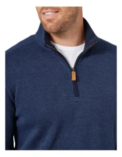 Heather 1/2 Zip Sweat In Navy 10 Heather 1/2 Zip Sweat In Navy -Gant Shop 982703350 4 720x928