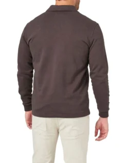 Elias 1/2 Zip Sweat In Coffee -Gant Shop 982703710 5 720x928