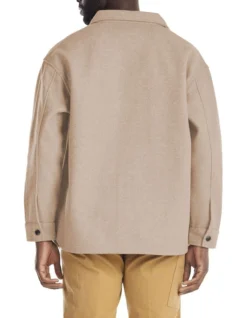 Durant Shacket In Beige -Gant Shop 983290600 4 1 720x928