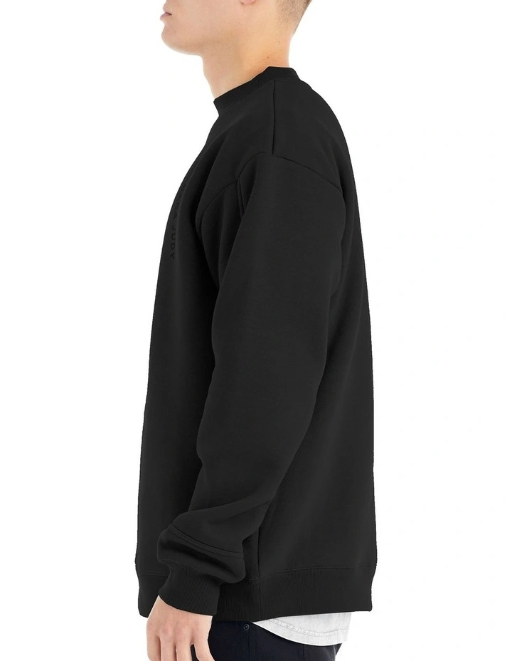 Saint Crew Sweater In Black 4 Saint Crew Sweater In Black - Image 2