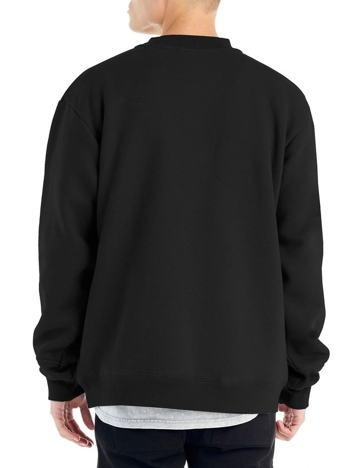 Saint Crew Sweater In Black 5 Saint Crew Sweater In Black - Image 3