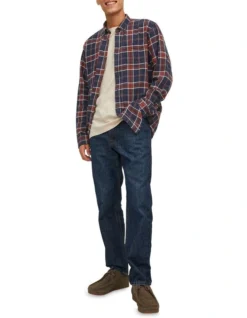 Jack & Jones Classic Long Sleeve Check Shirt In Blue 11 Jack & Jones Classic Long Sleeve Check Shirt In Blue -Gant Shop 985351870 5 720x928