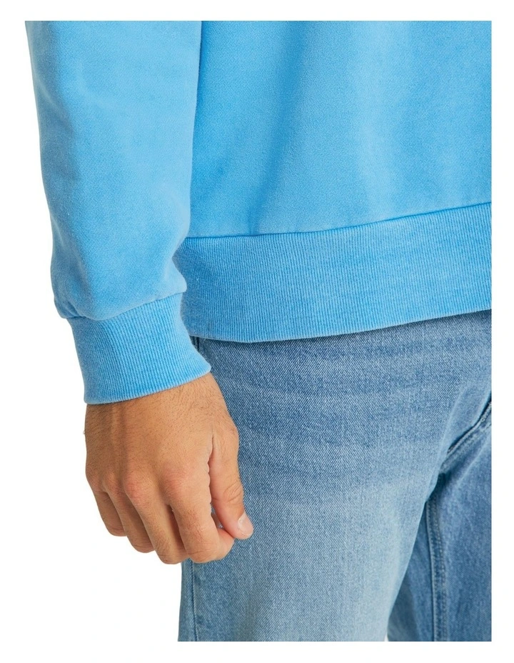 YMCA Relaxed Sweater In Blue 8 YMCA Relaxed Sweater In Blue - Image 6