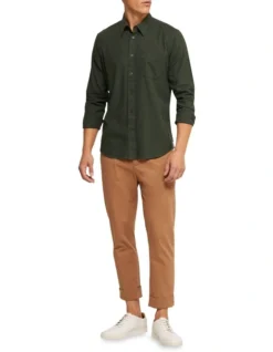 Oxford Portland Cotton Flannel Shirt In Green 12 Oxford Portland Cotton Flannel Shirt In Green -Gant Shop 986205790 5 1 720x928