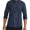 Oxford Kenton Printed Cotton Shirt In Navy -Gant Shop 987062050 1 720x928