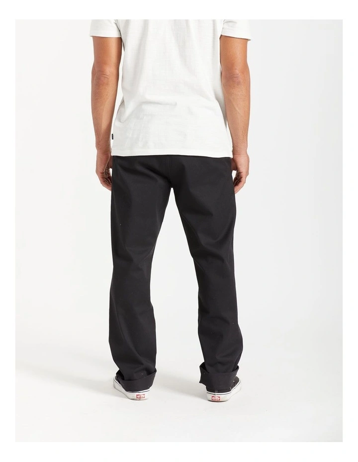 Brixton Choice Chino Regular Pant In Black 3 Brixton Choice Chino Regular Pant In Black - Image 2