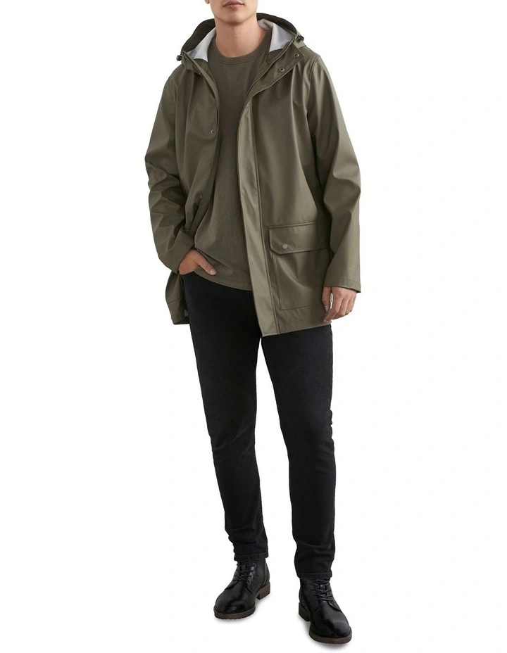 French Connection Raincoat In Green 4 French Connection Raincoat In Green - Image 2