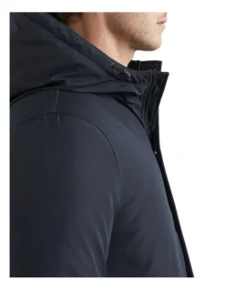 French Connection Water Resistant Parka In Blue -Gant Shop 991621180 4 720x928