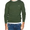 Gant Cotton Pique Crew In Green -Gant Shop 992475910 1 720x928