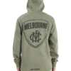 Melbourne Curved Hem Hooded Sweatshirt In Khaki -Gant Shop 992670400 1 720x928